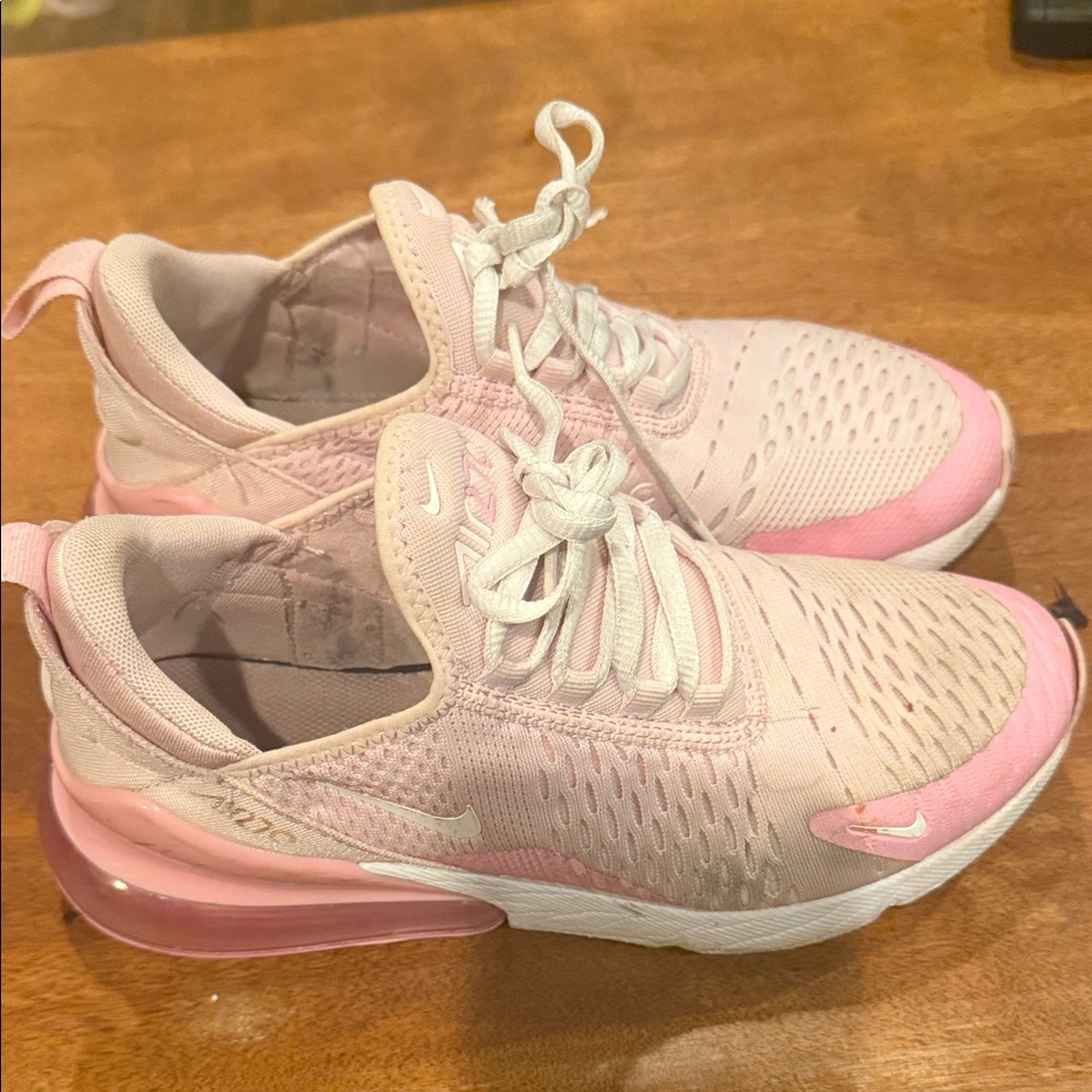 Nike Women's Pink and White Sneakers